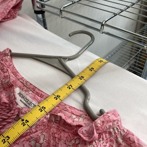 Elegant Pink Floral Women's Blouse - Picture 3 of 13